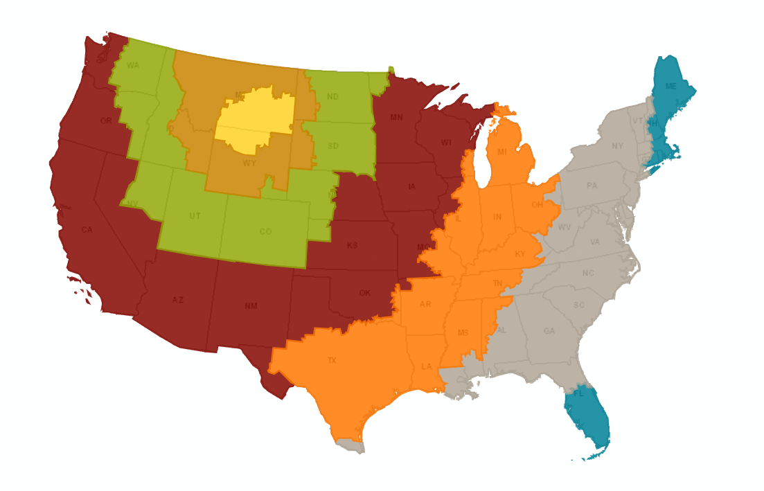 World West Sire Services Inc. UPS Map